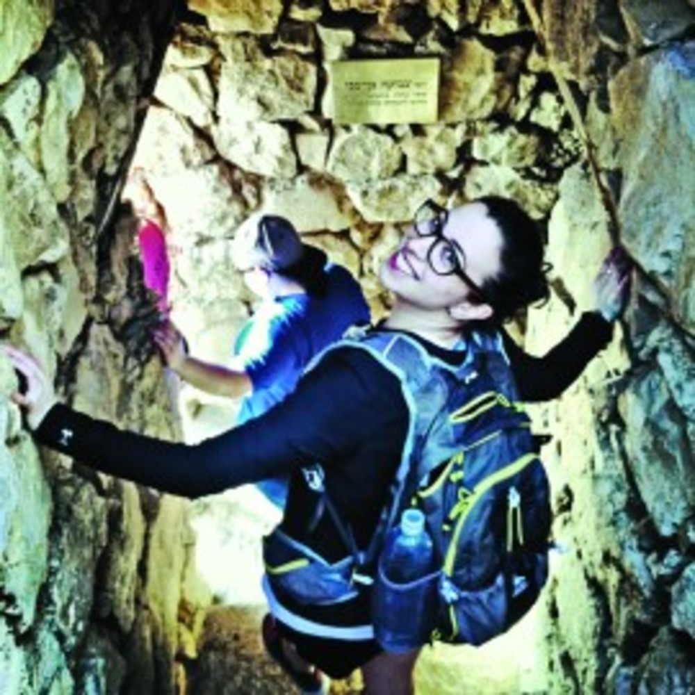 Julia Leavitt hiking Masada /Julia Leavitt